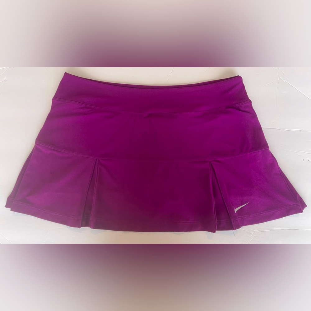 Nike Dri-Fit Pleated Tennis Skort in Purple Size Large - Picture 2 of 7